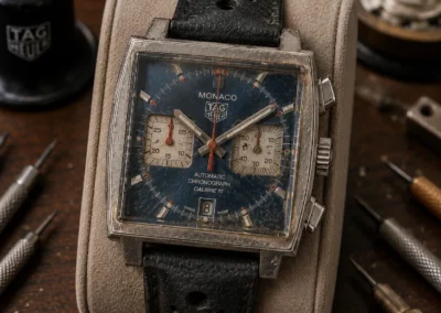 Restauration montre tag heuer avant