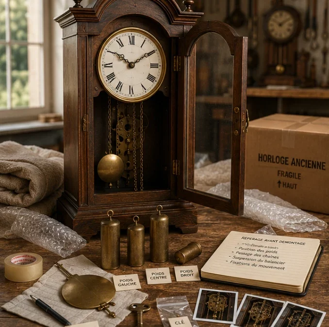 Comment transporter une horloge ?
